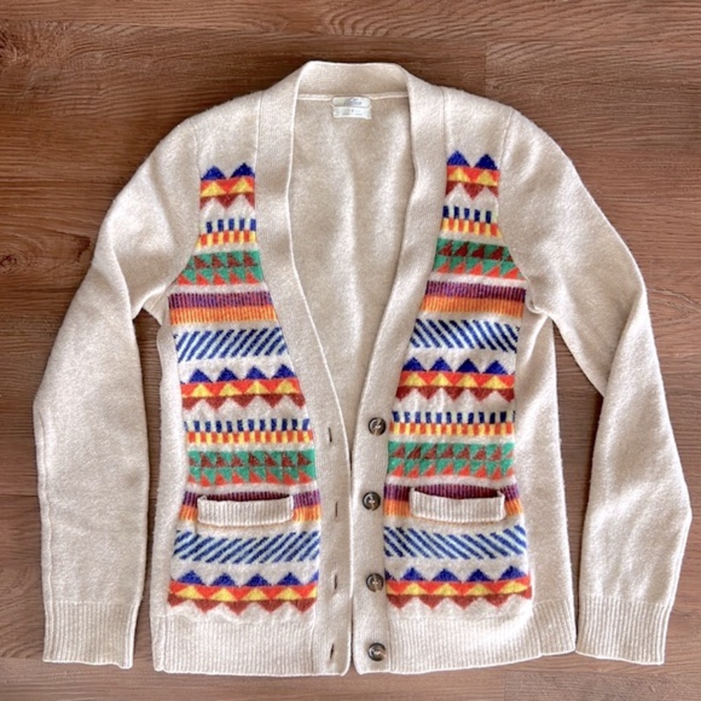 Wallace Colorful Camel Cardigan